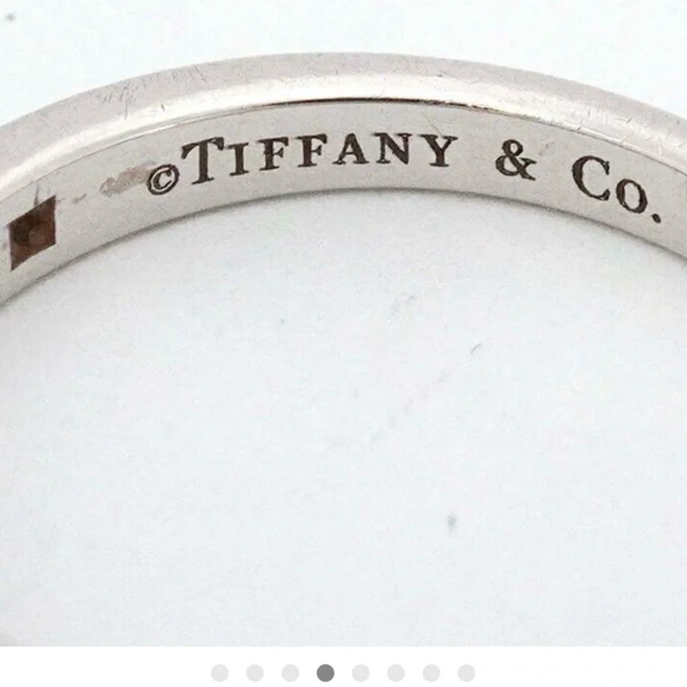 Tiffany & Co. Silver Diamond Eternity Band